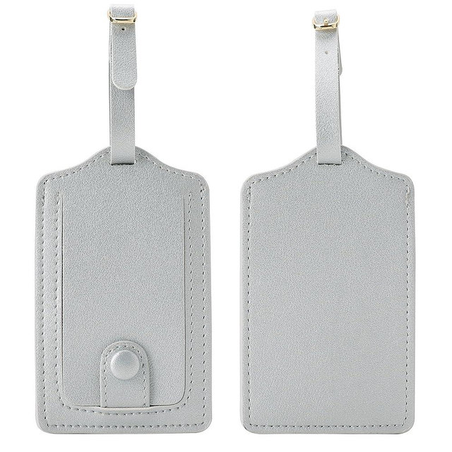 Jagucho Leather Luggage Tags for Men Women-Luggage Tags for Suitcases-Baggage Bag Tag Suitcase Labels ID Tags with Full Back Privacy Cover for Carnival Cruise Ships, Travel Tags