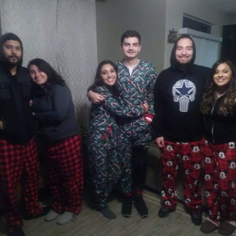 Matching PJ's for Christmas.