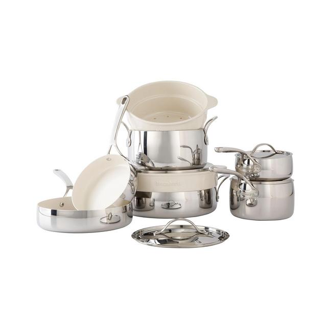 Bloomhouse 12 Piece Stainless Steel Non-Stick Cookware Set