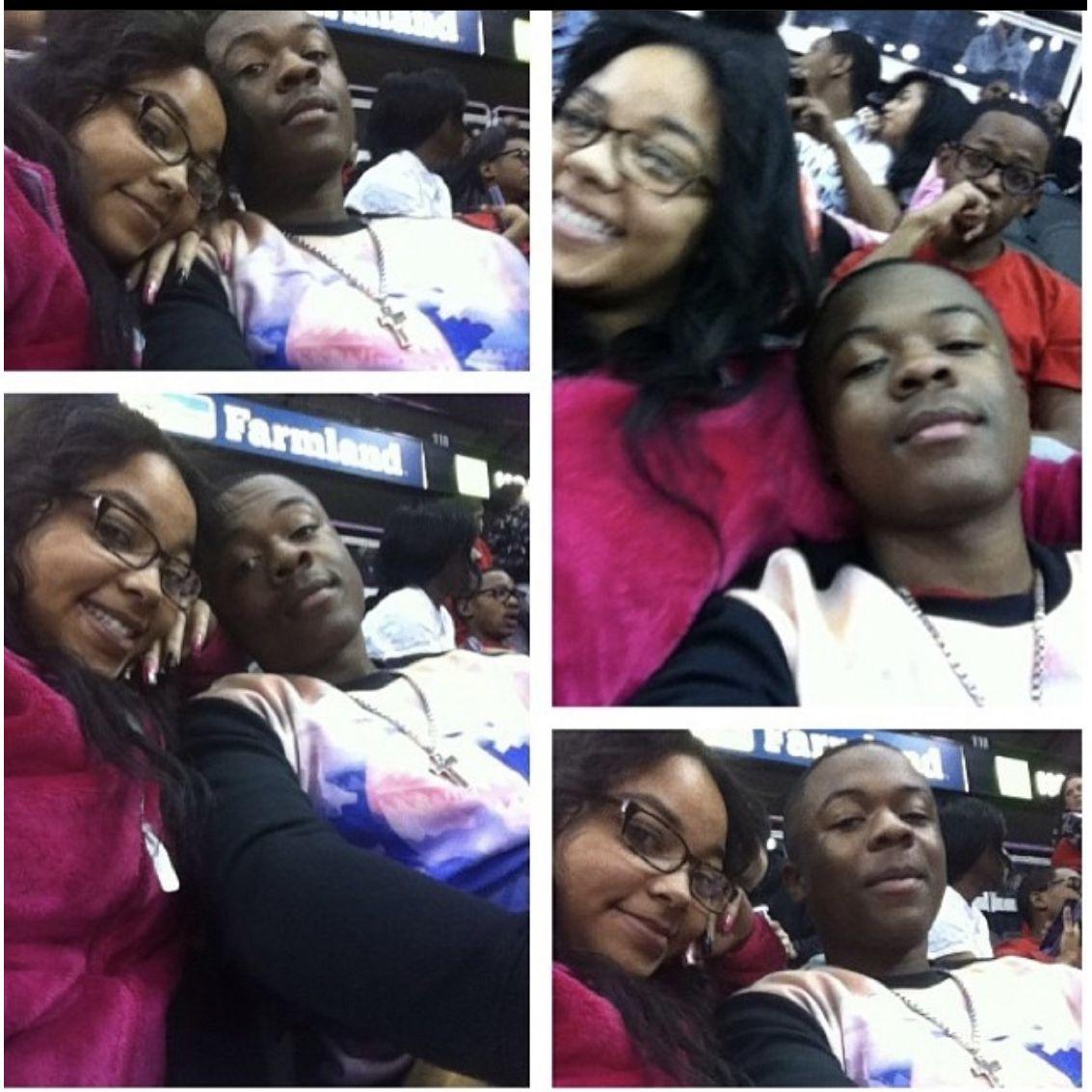 Our first date.... at the Sprint center games