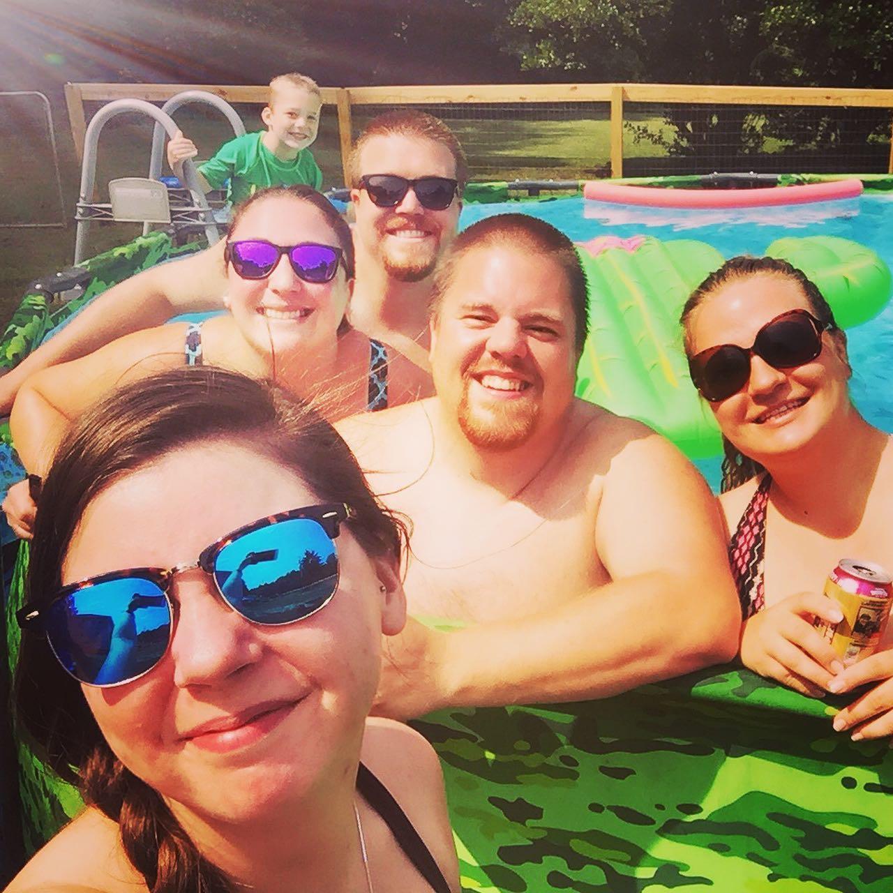Kickin it in the pool - Summer 2019