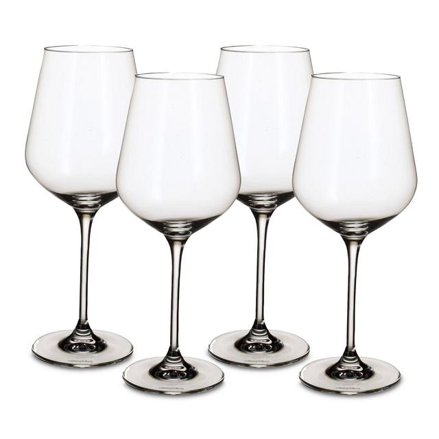 Villeroy & Boch La Divina Burgundy Glasses, Set of 4
