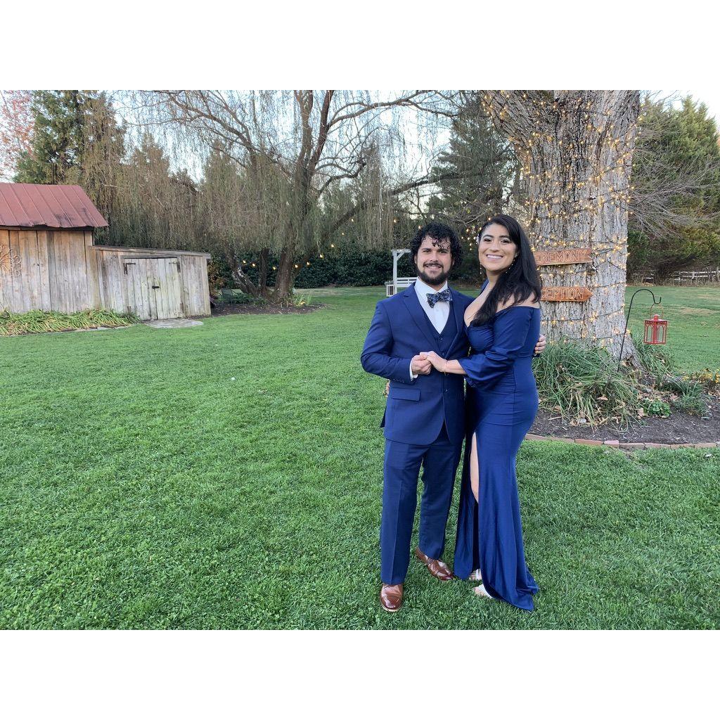 Celebrating at the wedding of Adri's friend Aubree Chandler!