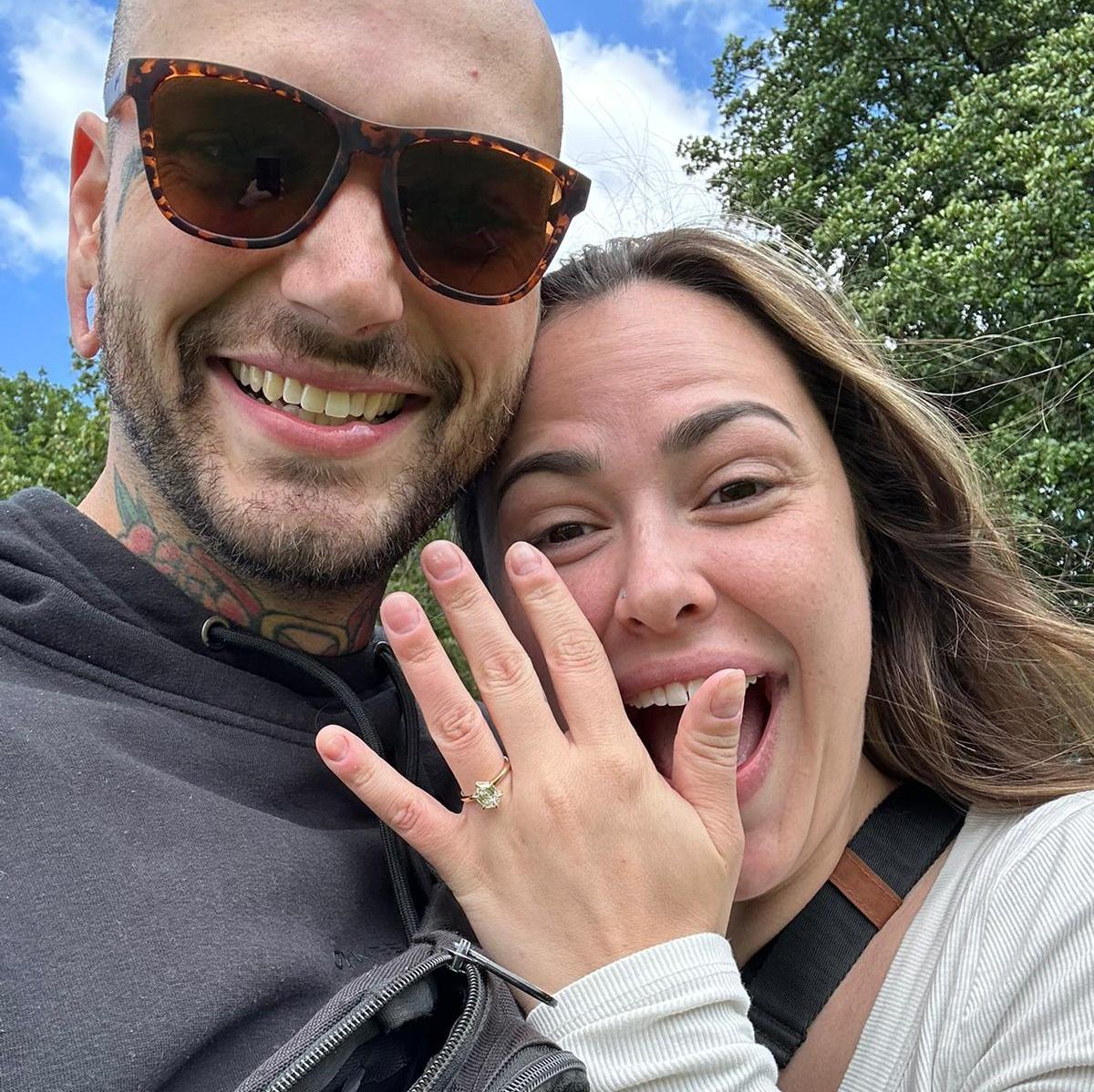 First pic as an engaged couple!