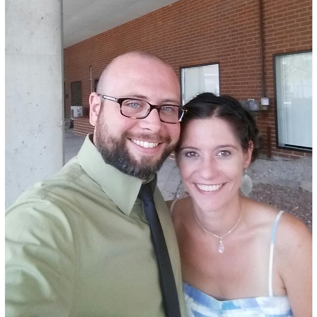 At my Cousin Alex's Wedding. Our first road trip together.