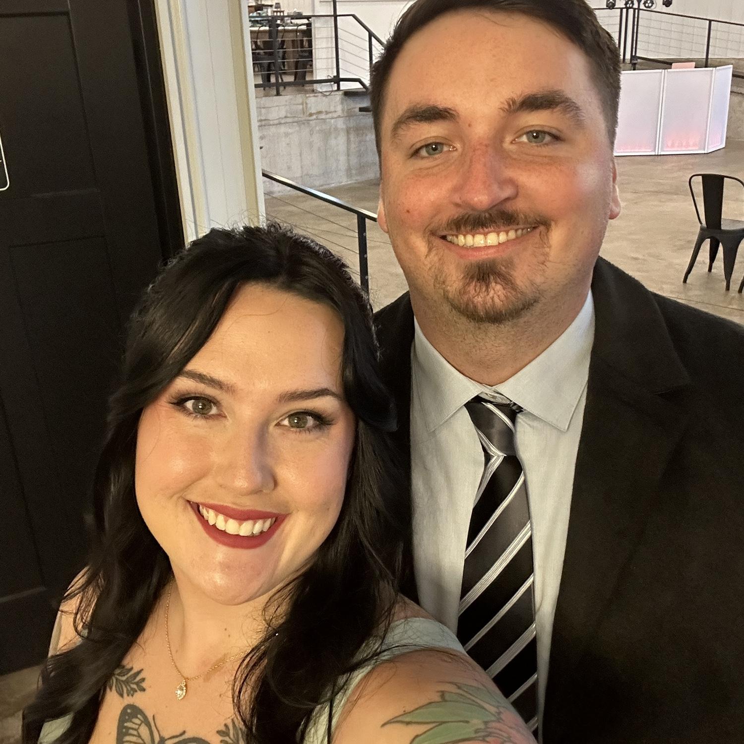 A snapshot from Madi and Trenton's wedding in October 2023. Funny story, I caught part of the bouquet during Madi's bouquet toss and just two short months later Kyle proposed! Nice throw Madi!