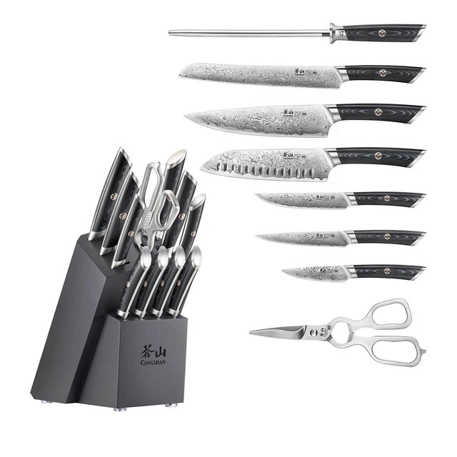 Cangshan Kuro 12 Piece Knife & Block Set