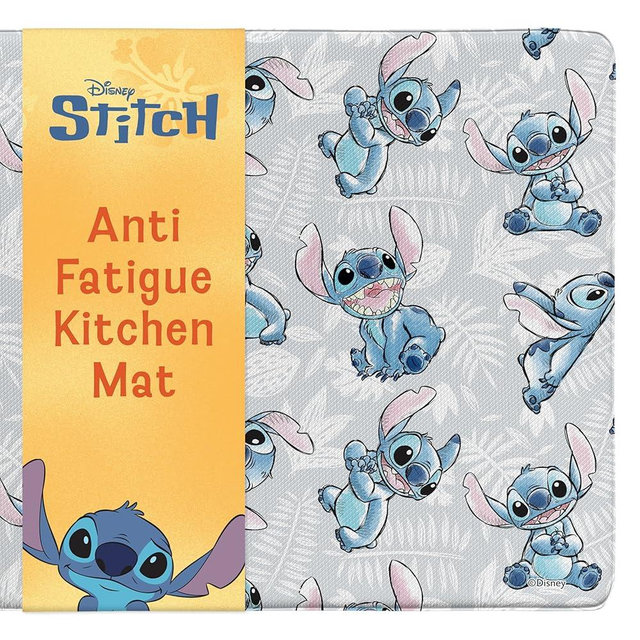 Disney Anti-Fatigue Kitchen Mats for Floor – Cushioned Kitchen Floor Mats with Non-Slip Backing – Water Resistant, Easy-to-Clean PVC Foam Mat – Mickey, Minnie, Stitch & Winnie the Pooh Designs