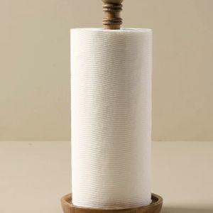 Antiqued Wood Paper Towel Holder