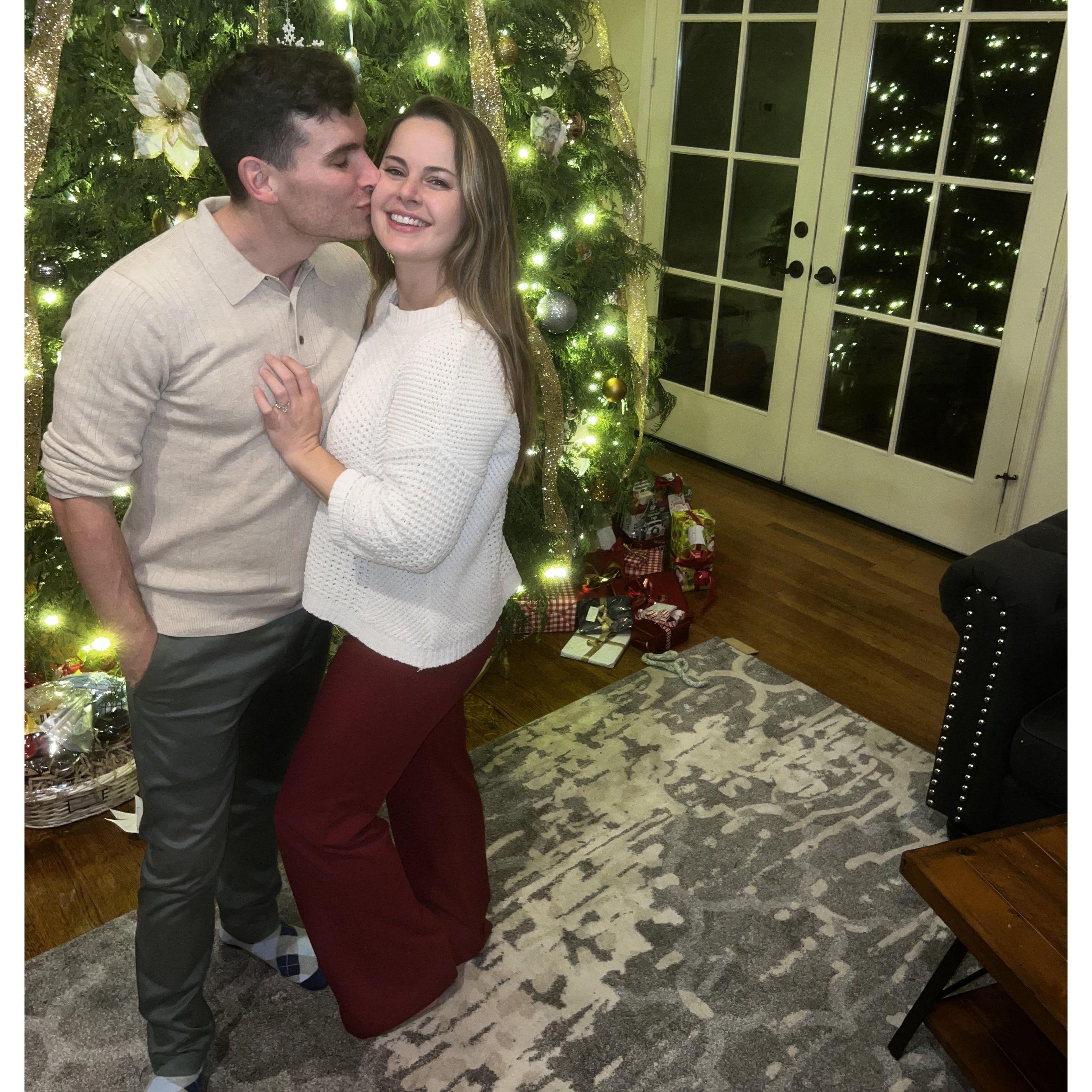 This was taken about a month after we got engaged. A very Merry Christmas and Happy New Year it was indeed!
