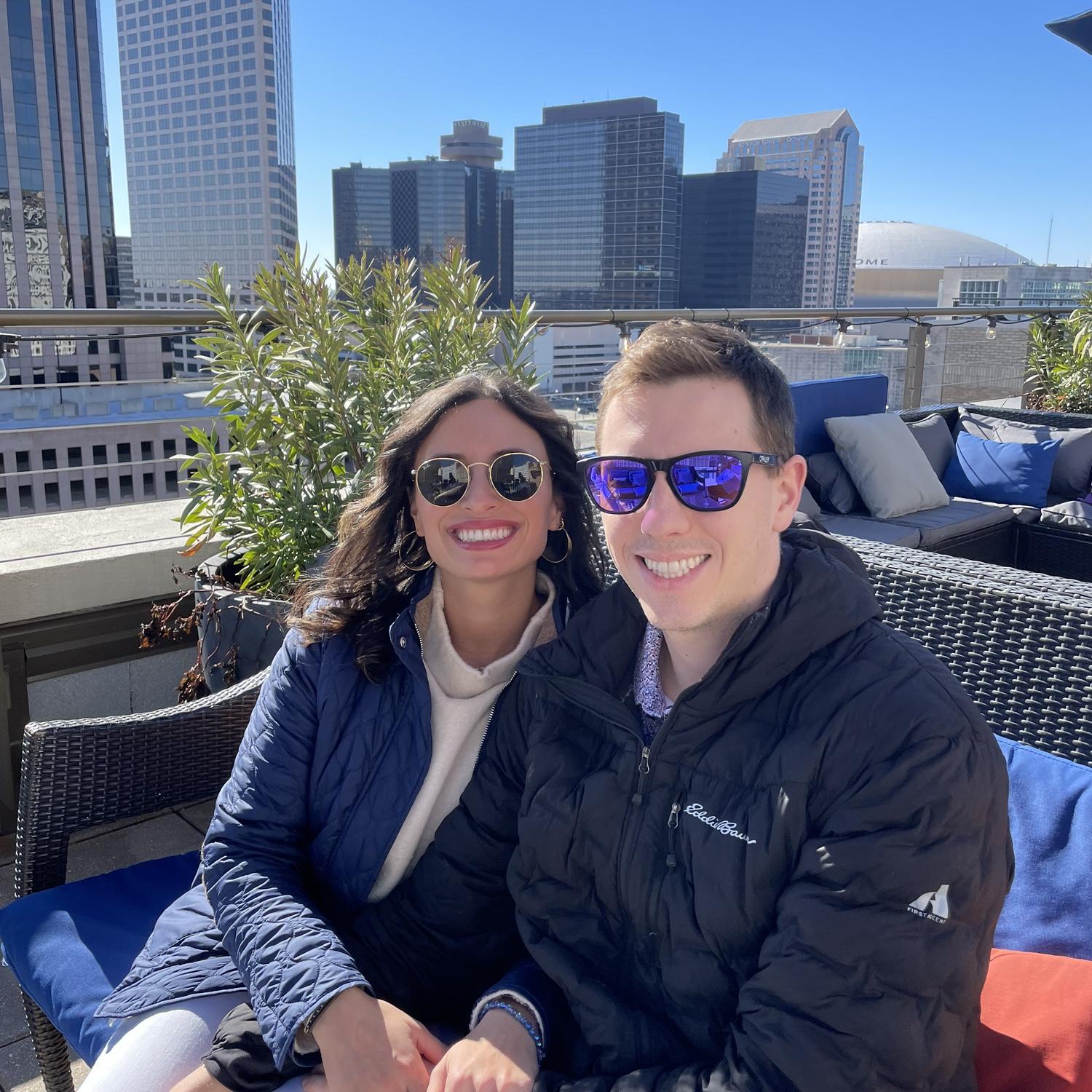 Checking out the wedding venue!