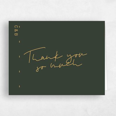Multi-Colored Wedding Thank You - Garret Landscape