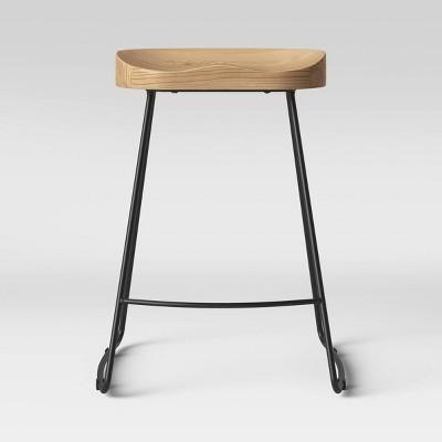 Hull Counter Stool with Black Base Natural - Threshold™