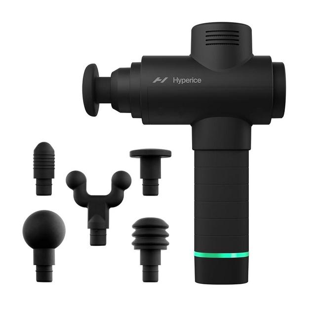 Hypervolt 2 - Featuring Quiet Glide Technology - Handheld Percussion Massage Gun | 3 Speeds, 5 Interchangeable Heads | Helps Relieve Sore Muscles and Stiffness (Hypervolt 2 Black) FSA and HSA Eligible