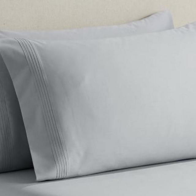 Pottery Barn 500 Thread Count Sateen Sheet Set, Cal King, Gray