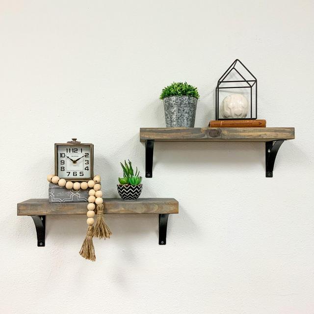 Pinecrest 2 Piece Bracket Shelf Set