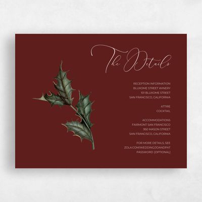 Burgundy, Red Wedding Enclosure - Belvoir
