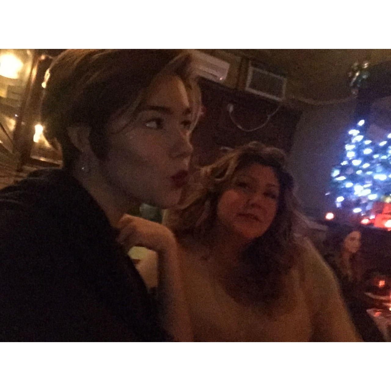 Working it with mom