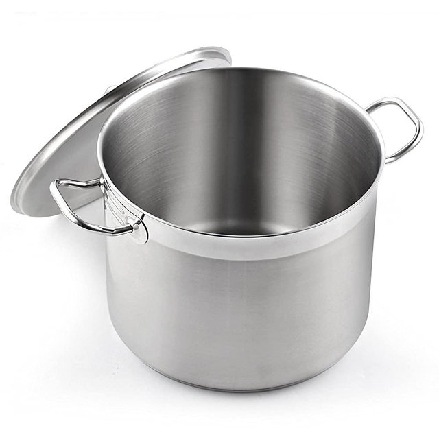 Cooks Standard Classic Lid 8-Quart Stainless Steel Stockpot, Silver,2584