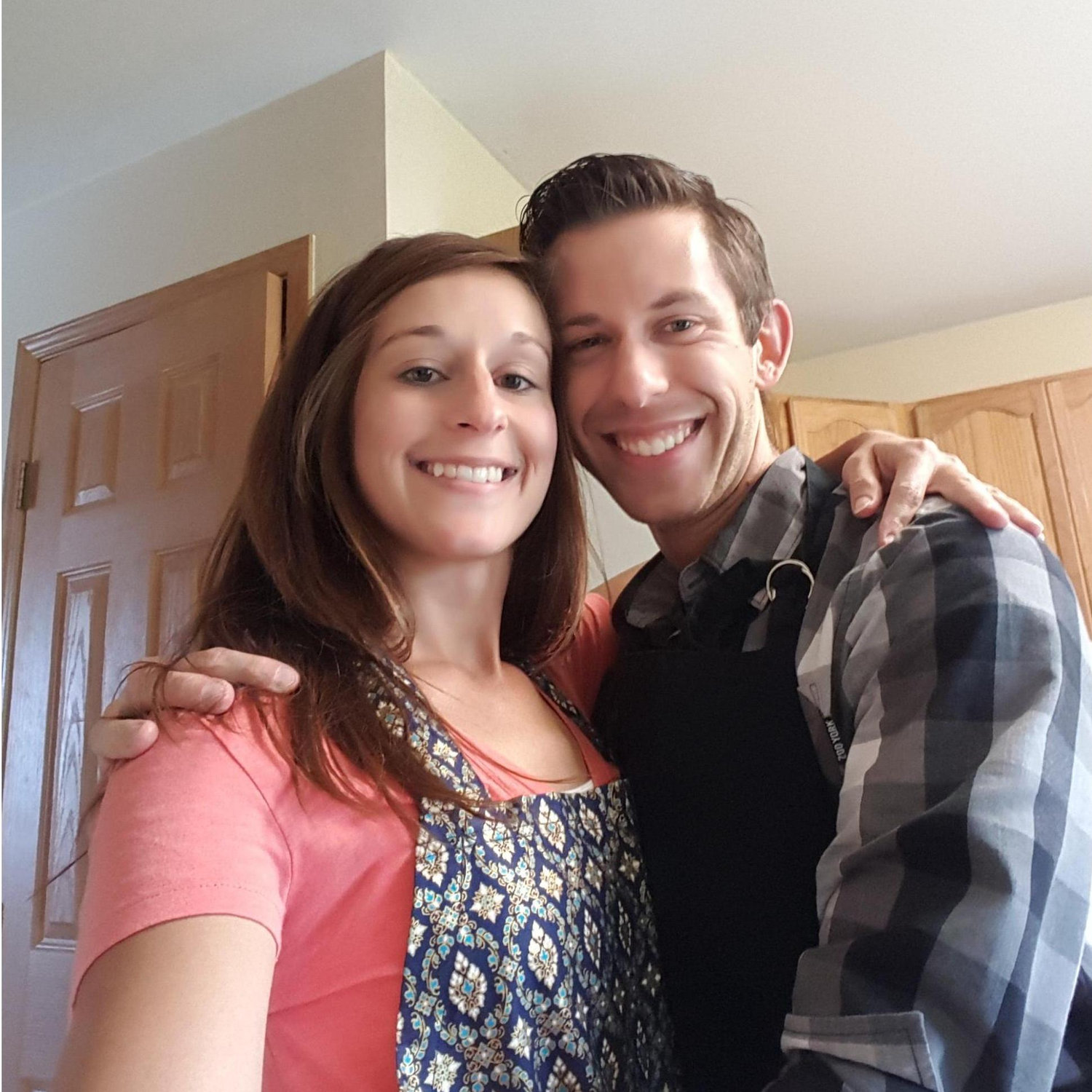 One of our first times cooking together