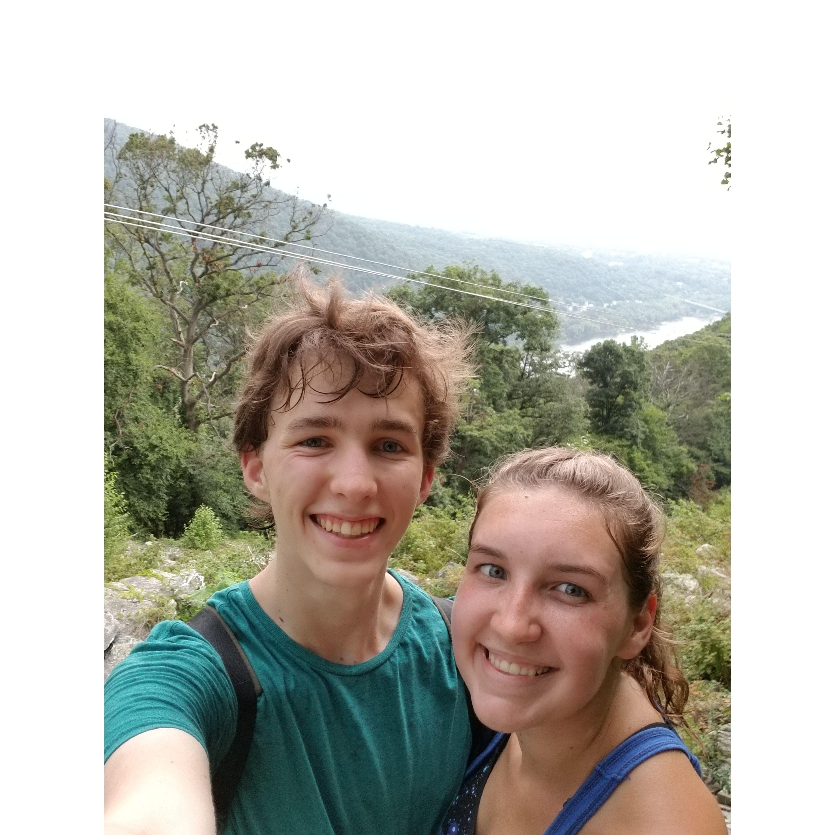 Another hiking selfie from the first time Bob came to visit Kayla in NoVA