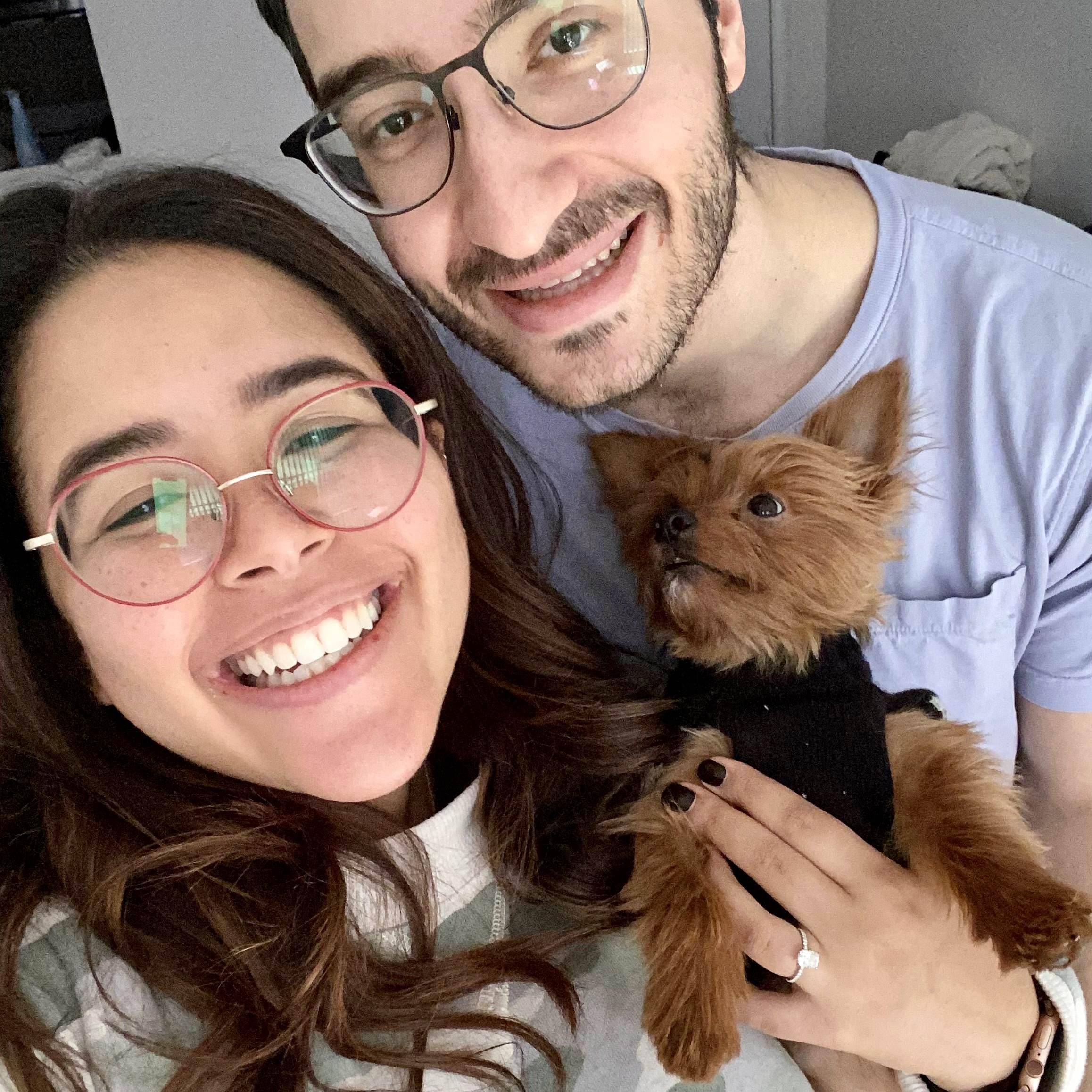 The day after we got engaged!
