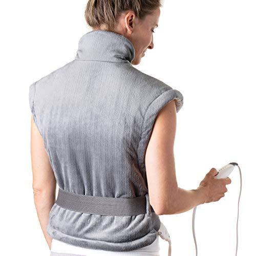 Pure Enrichment PureRelief XL Heating Pad for Back & Neck - Heat Therapy for Muscle Pain in Neck, Back & Shoulders - Ideal for Cramps and Sore Muscles - Fast-Heating Technology with Auto Shut-Off