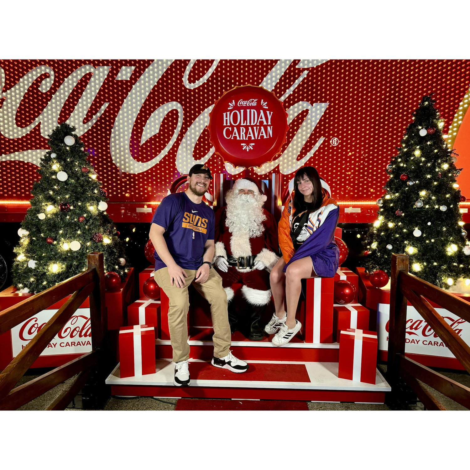 November 27, 2024 - Hanging out with Santa before the Suns' game