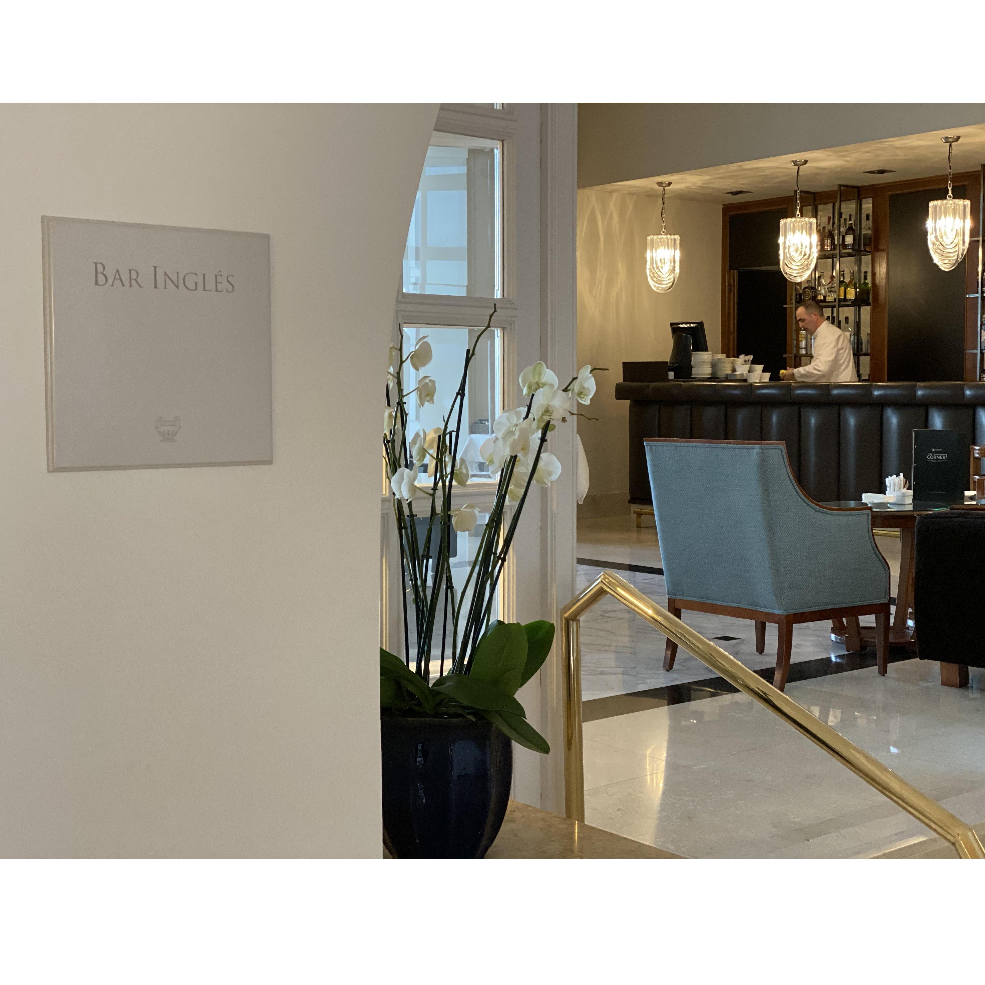 The English Bar.  Enjoy a cocktail and take in the beautiful waterfront views.