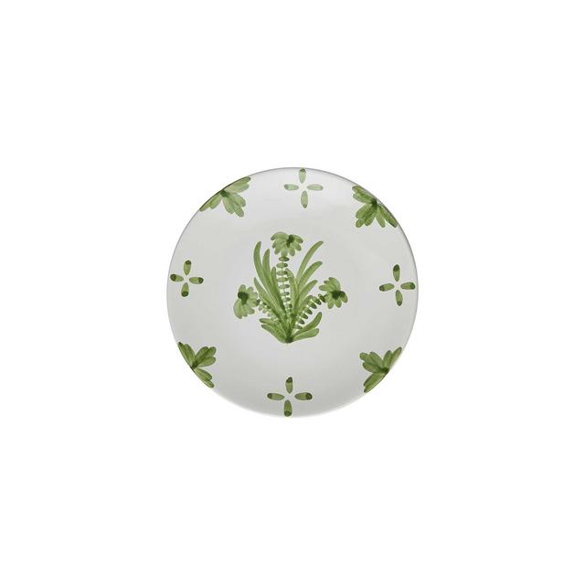 Green Summer Flower Ceramic Small Plate
