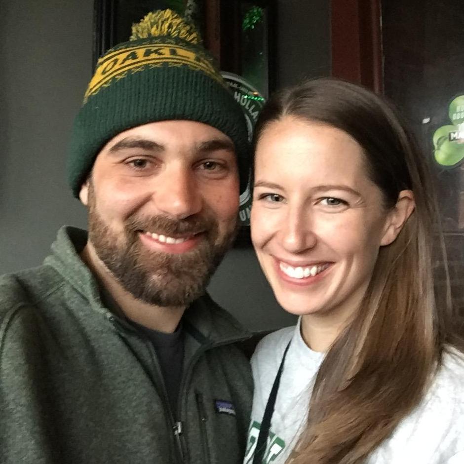Our first picture together on St. Patrick's Day 2018 at The Blaguard in Washington, DC