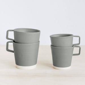 Handmade Ceramic Coffee Mugs - Grey   – The Citizenry