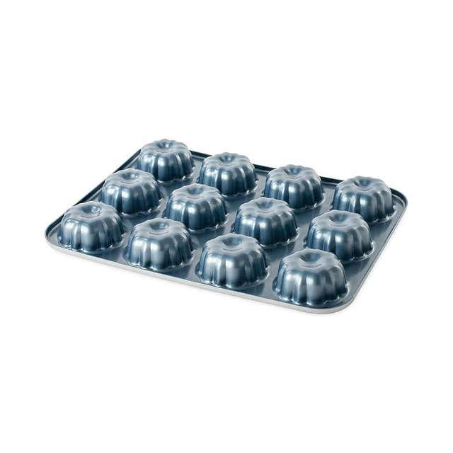 Nordic Ware Formed Mini Bundt, 12 Cavity Cupcake, Twilight Blue