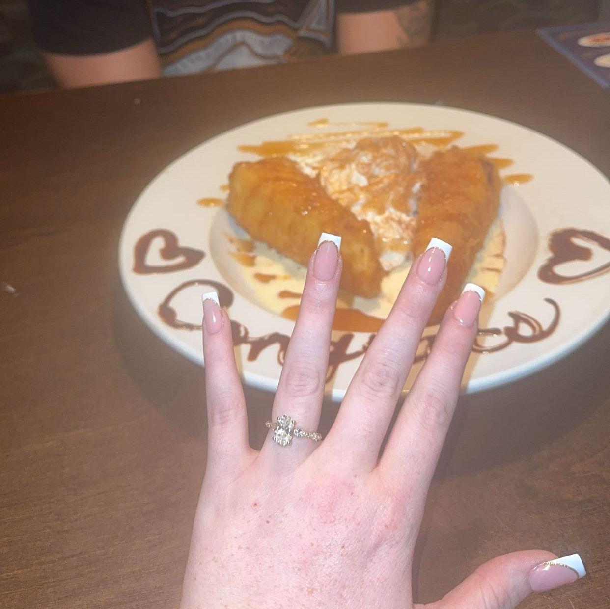 Aspen Creek: We went back to our first date location to celebrate being engaged!