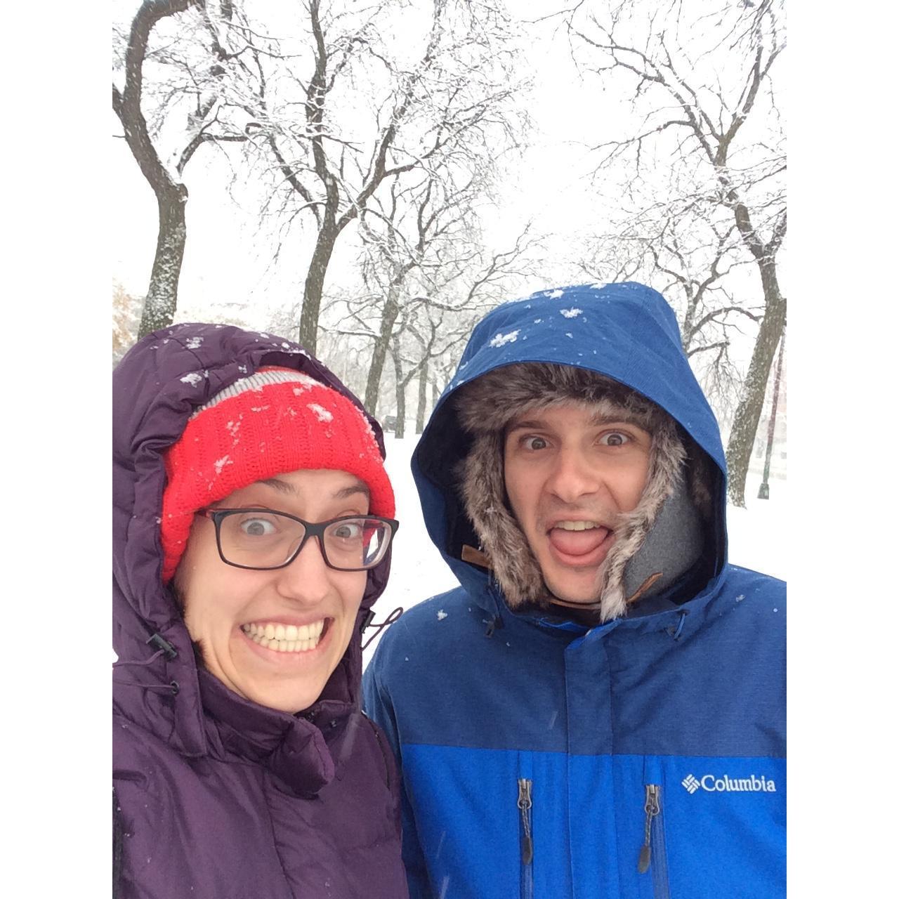Our first Chicago winter!