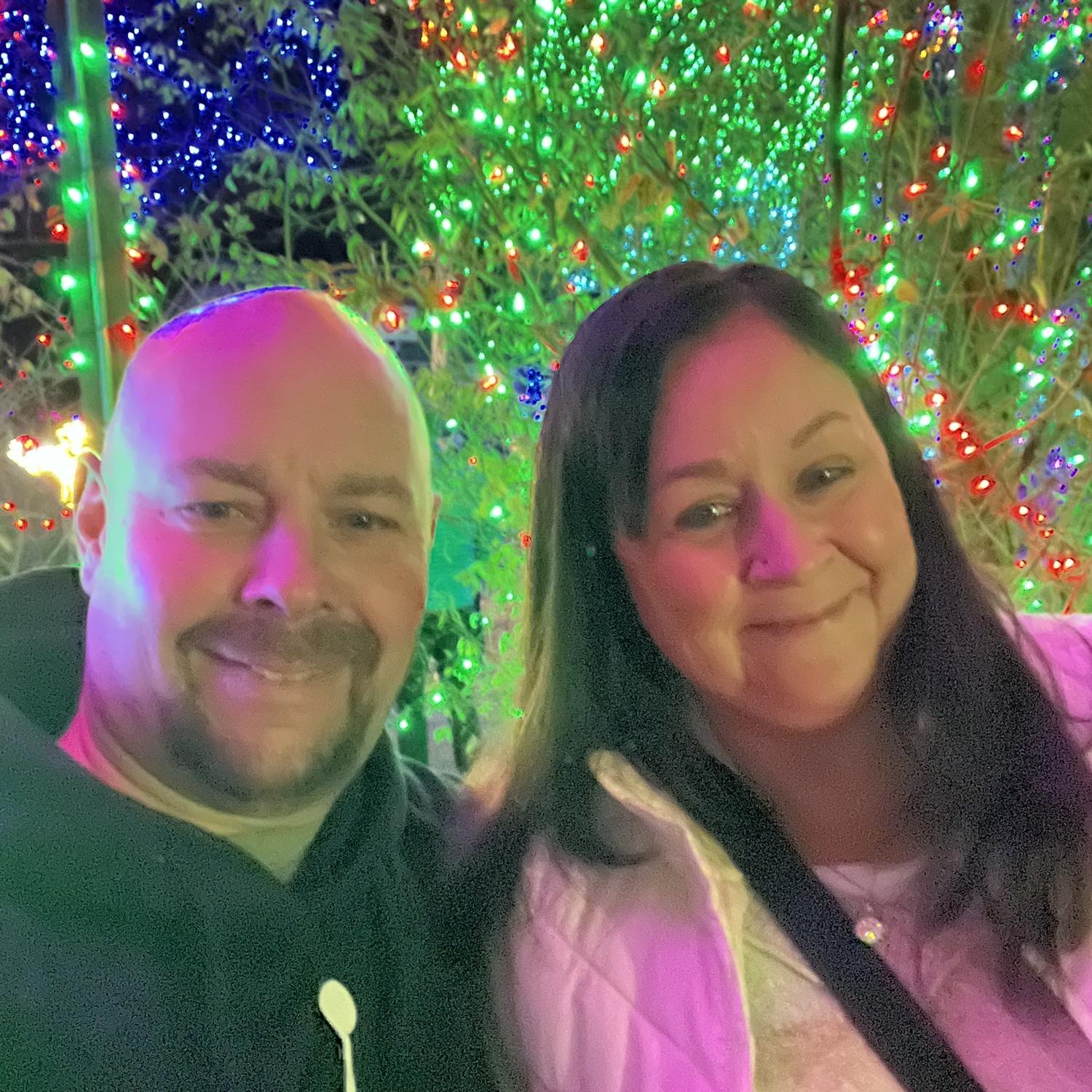 Southwick Zoo Christmas lights.