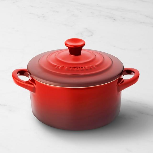 Le Creuset Stoneware Mini Round Cocotte, Red