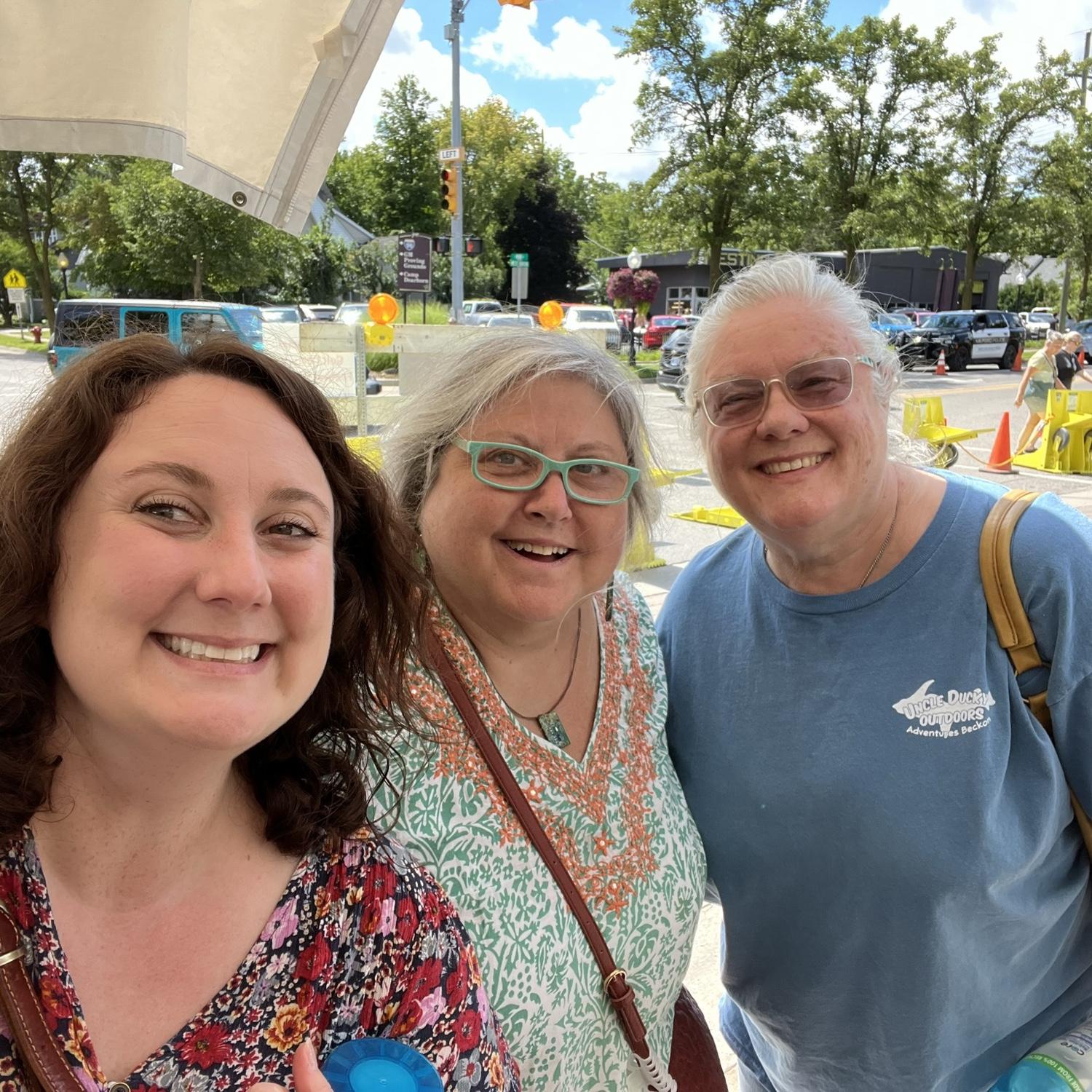 Girls day at Milford Memories with Aunt Lori (grooms awesome aunt) and Patsy (grooms wonderful mother).