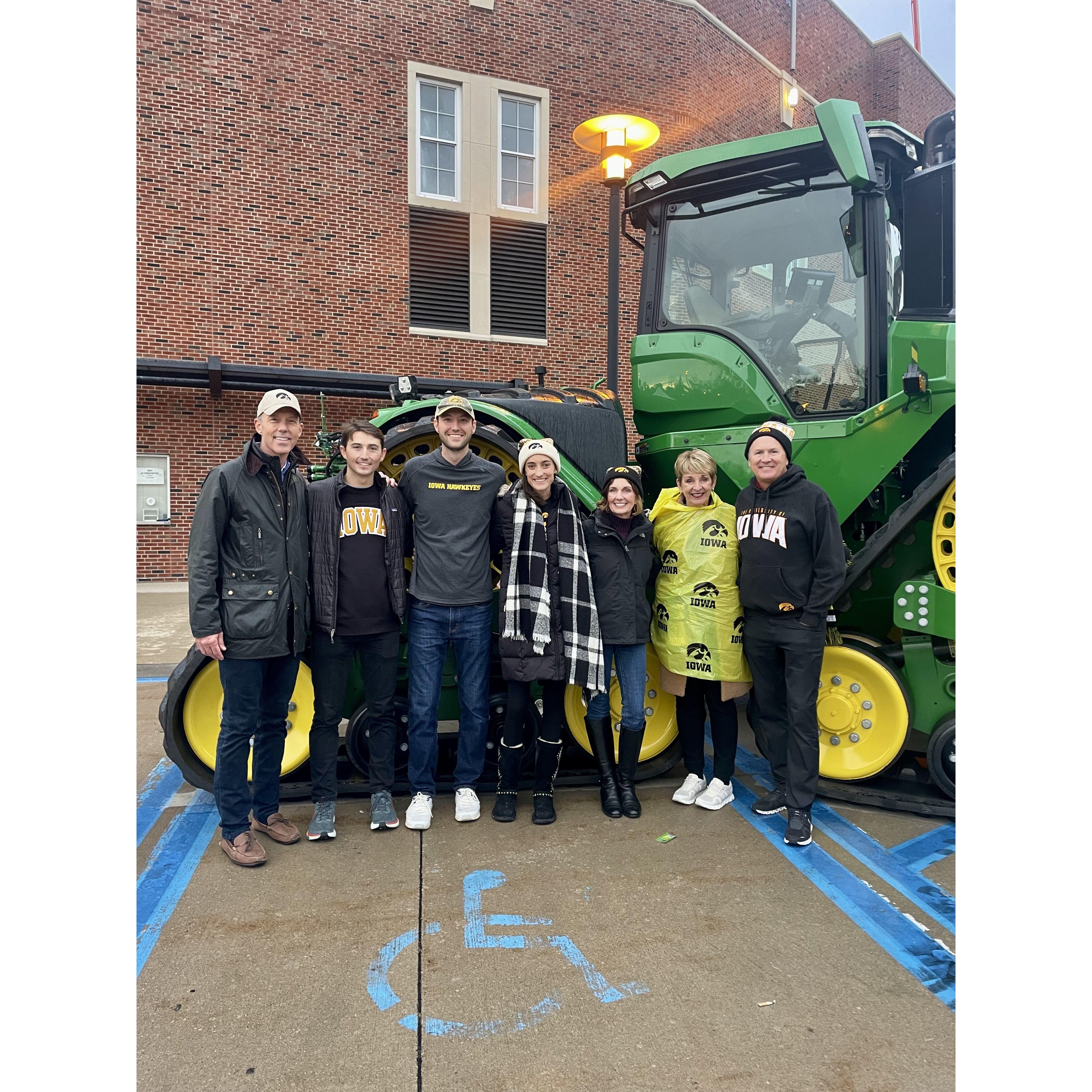 Iowa vs Wisconsin with our families!