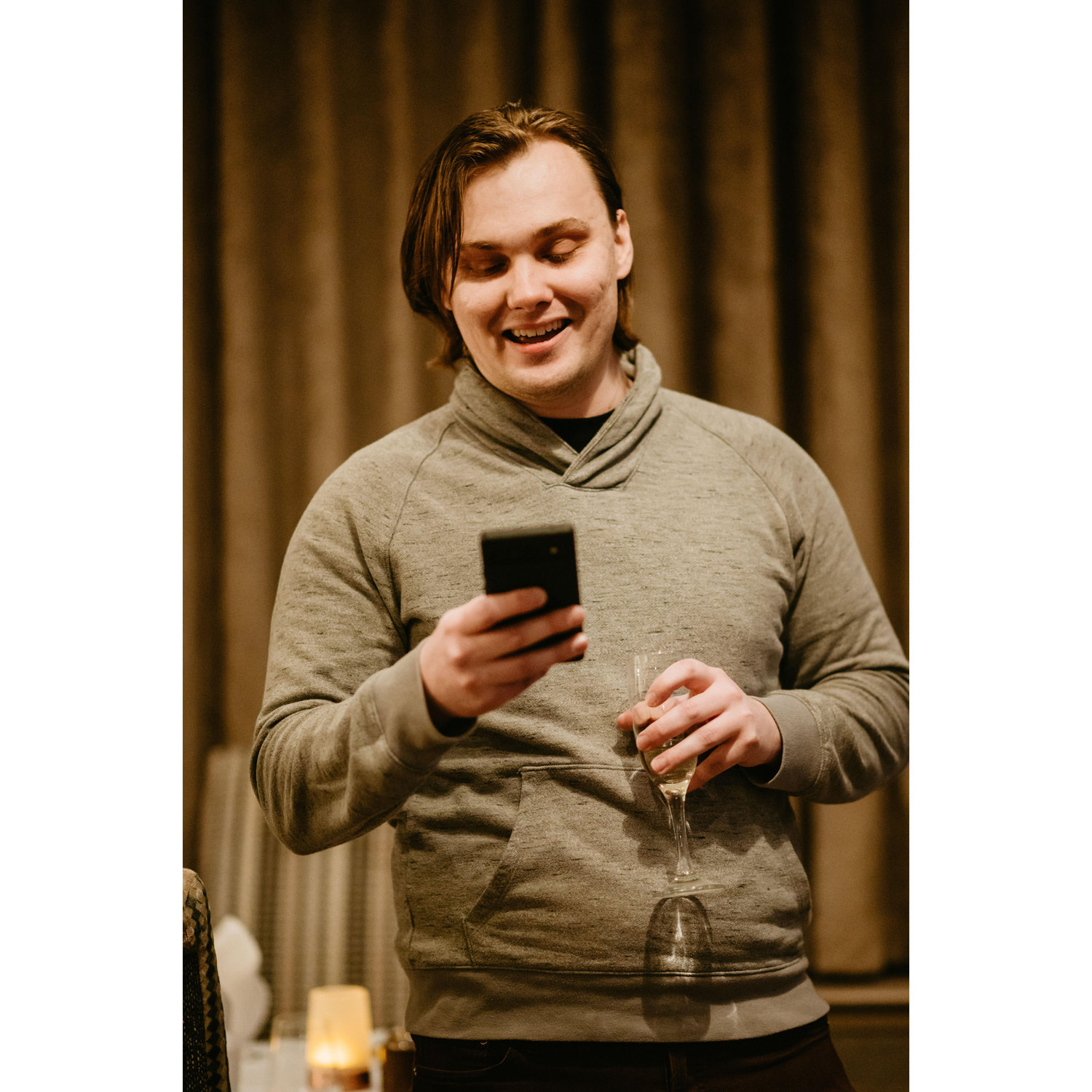 Ian is Chris's best friend, who he has known for even longer than Lauren &
Sally have known each other. This is him delivering his speech.