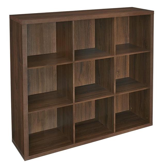 ClosetMaid 6110 Decorative 9-Cube Storage Organizer, Dark Chestnut