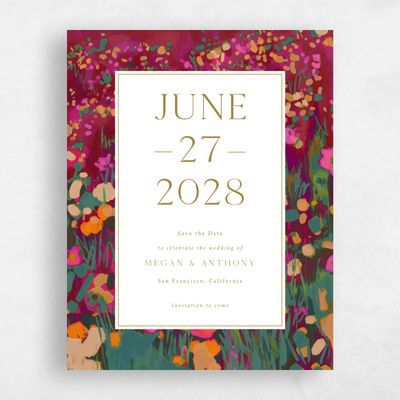 Wine, Red Wedding Save the Date - Alta Portrait