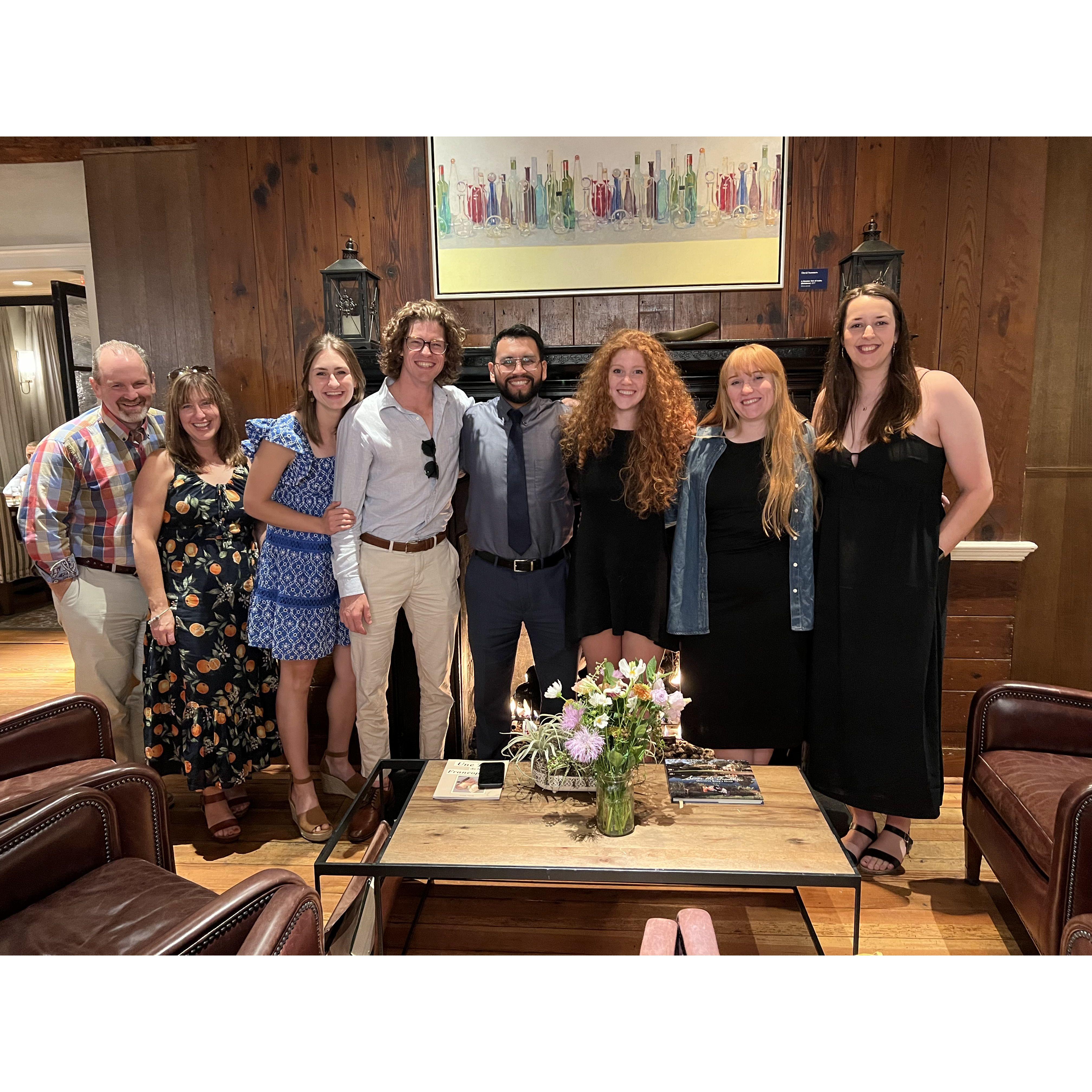 Our engagement dinner