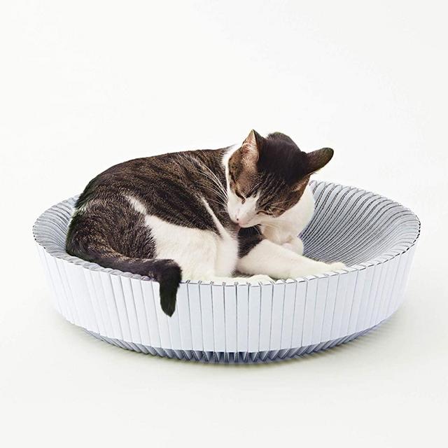 KATRIS Nest Cat Scratcher Lounge Bed - for Rubbing, Resting, and Scratching