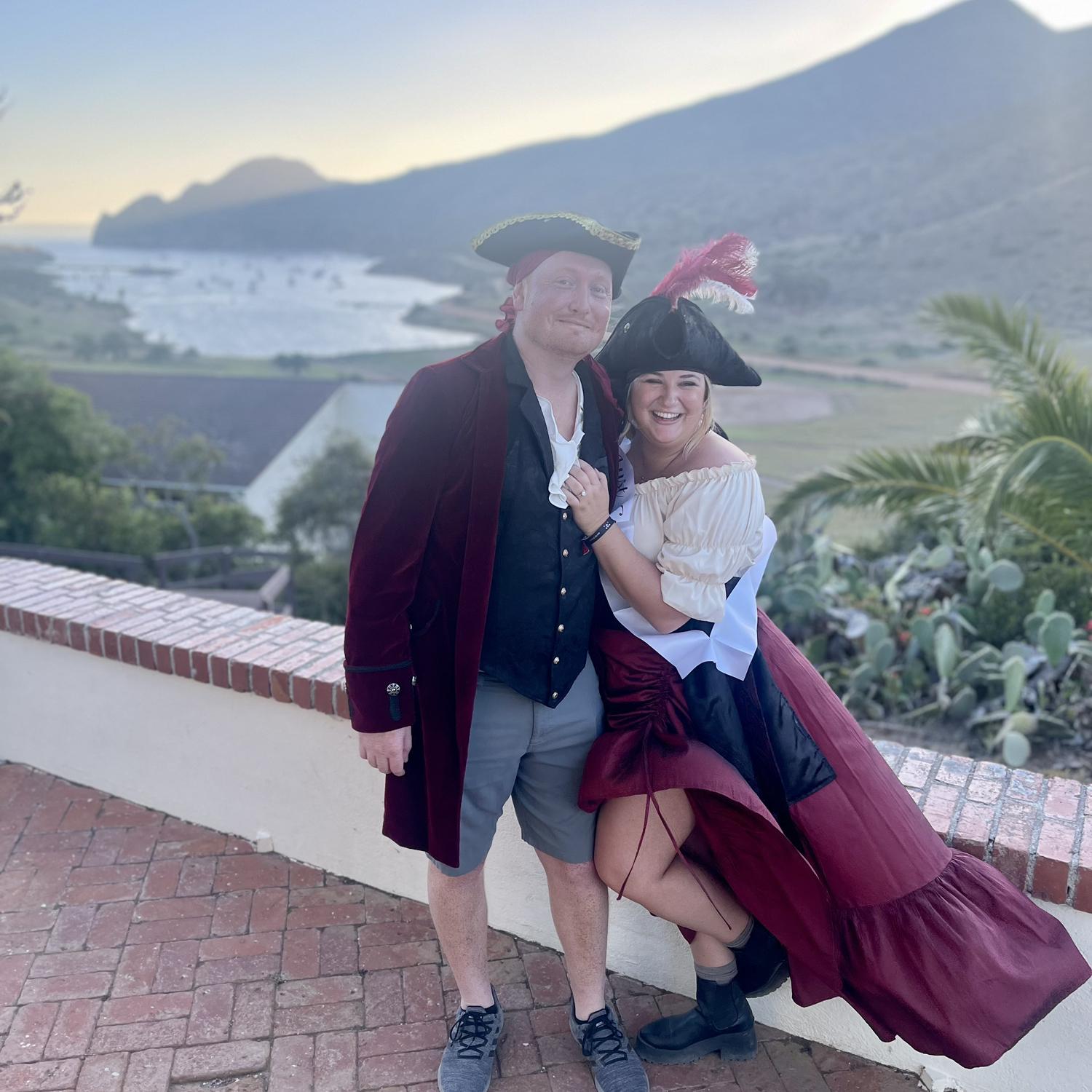 10/05/2023, Two Harbors, California: The best Bucc Days so far. Officially engaged!