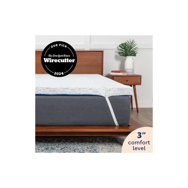 Mattress Topper - 3 Inch - Breathable Memory Foam - Select High Density by Viscosoft Queen