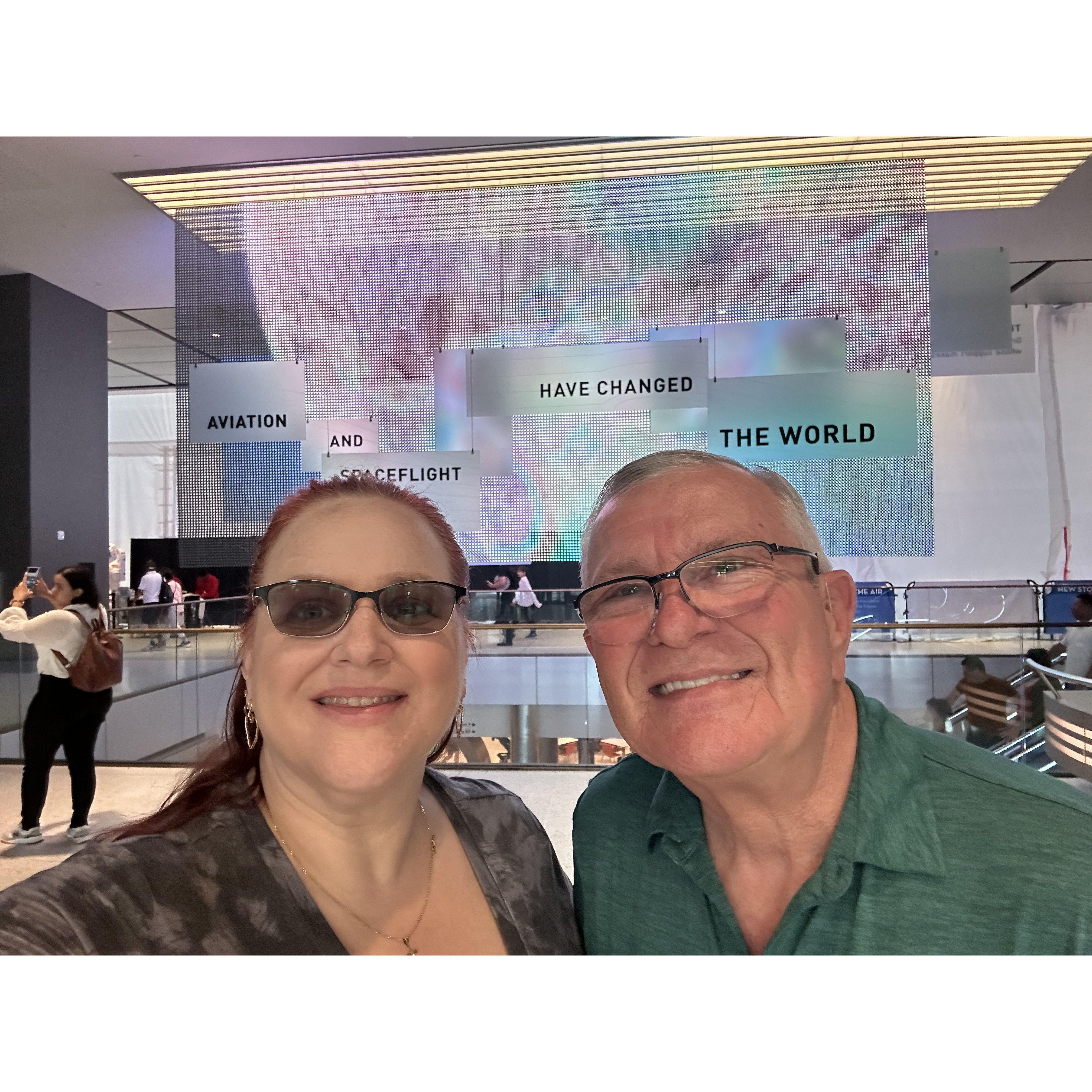 Our 1st site seeing adventure at the Smithsonian Air & Space Museum...Just the beginning of our adventures together.