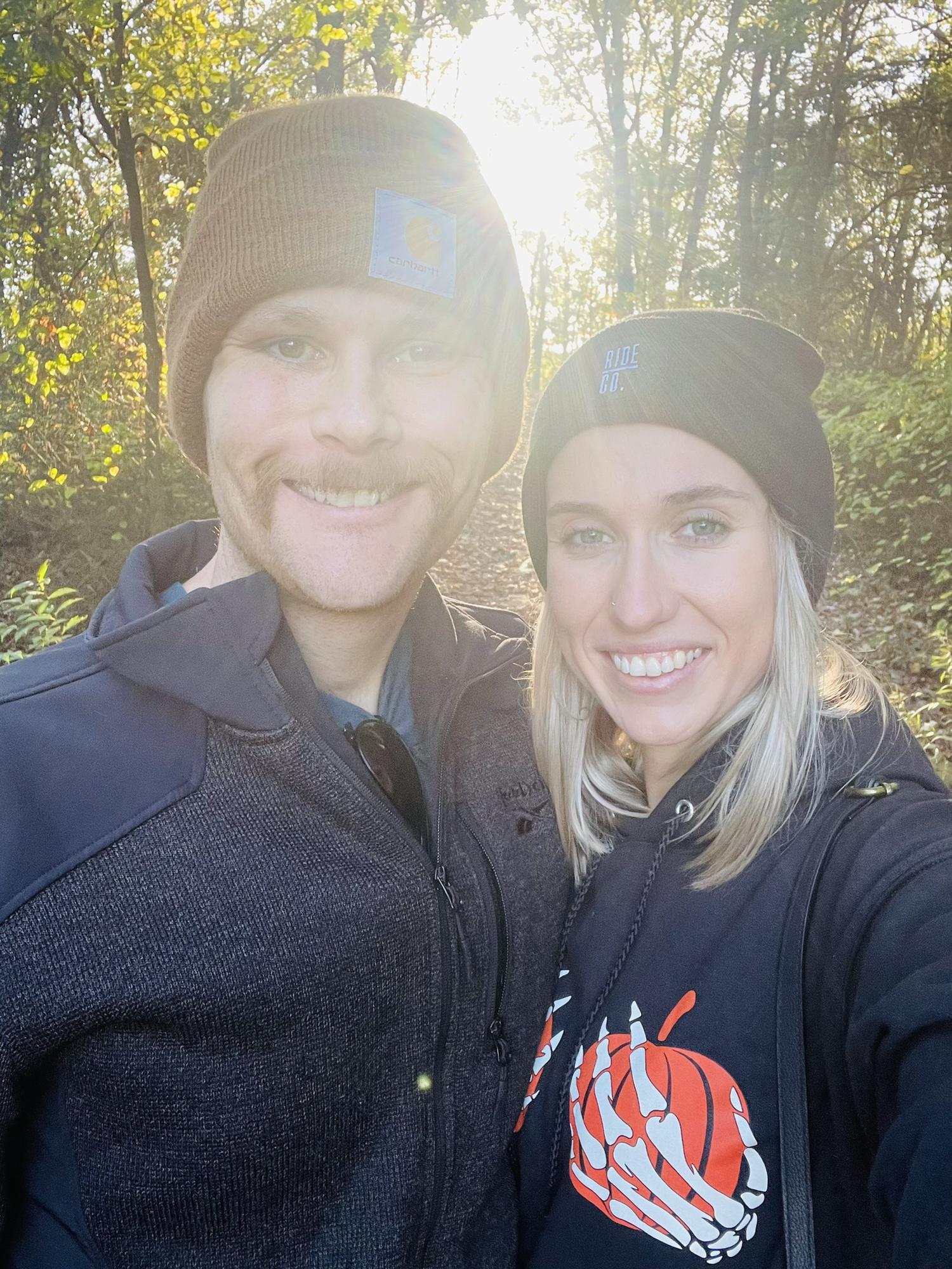 Sunshine on a cold days hike