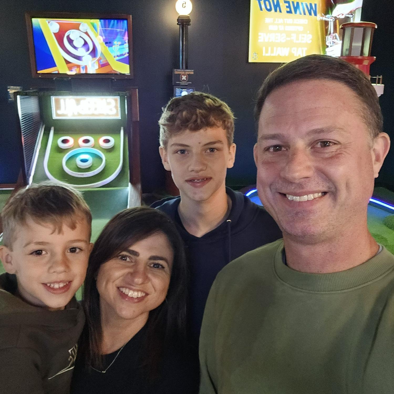 Mini golf with the boys for Casey’s bday
