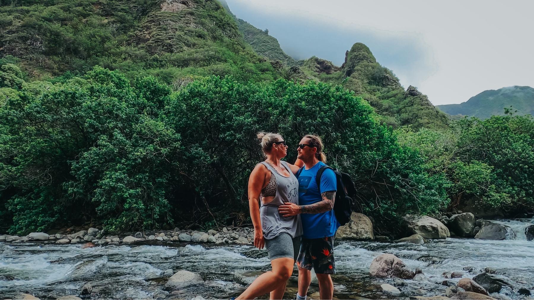 We spend our time together hiking and scuba diving and traveling and just trying to enjoy this beautiful island we live on.